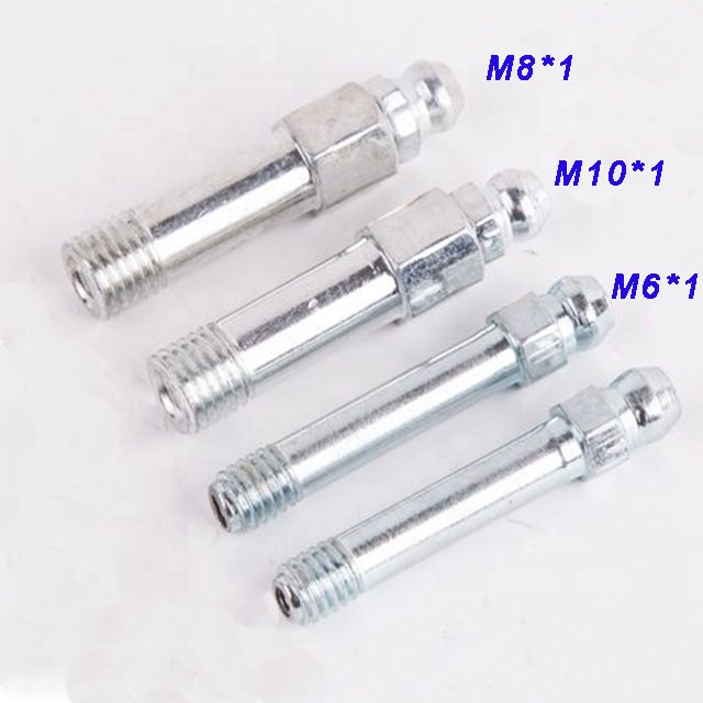 ODM Supported Female Connection Long Steel Grease Nipple M6-M10 for Customized Lubrication Needs on Excavators and Trucks