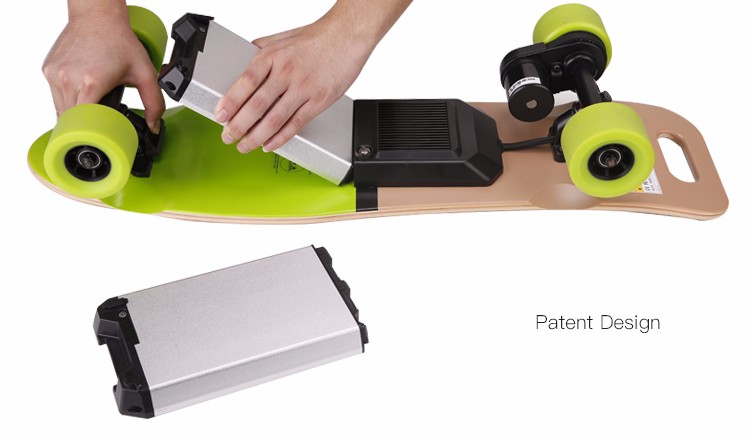 Durability Electric Off Road Skateboard , DC Brushless Motor Powered Skateboard