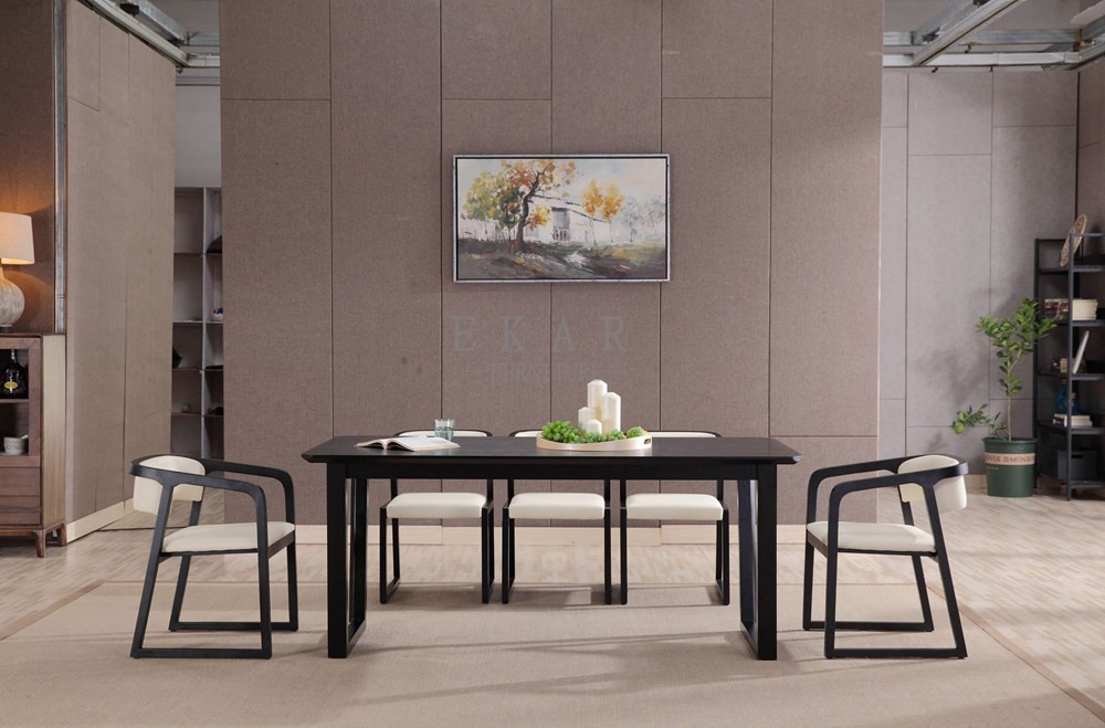European Style Wood Furniture Square Dining Table