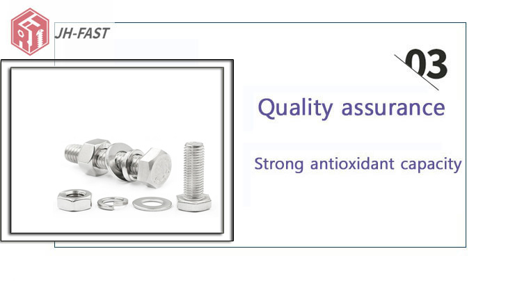 Plain Finish GB Standard Stainless Steel Hex Bolts and Nuts 304 316 for Manufacturing