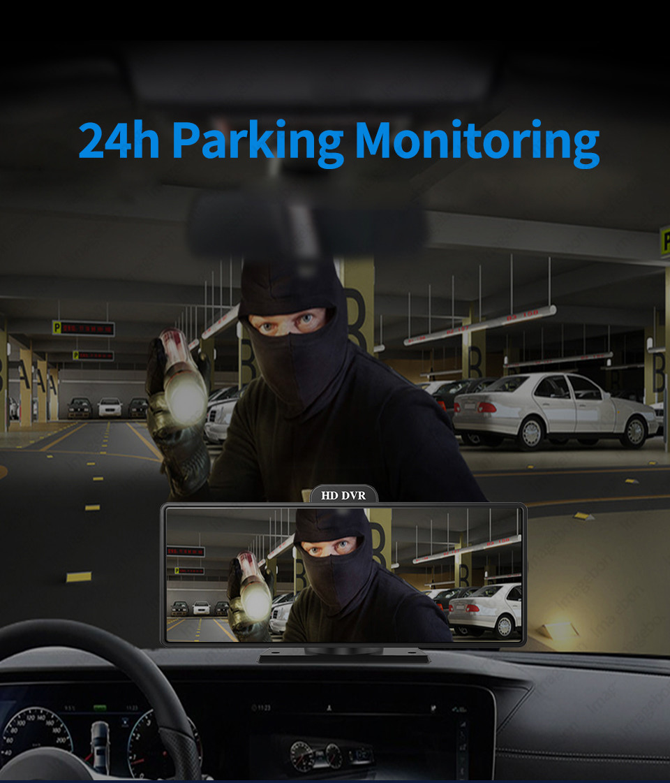 4K Android Auto ADAS WiFi Dash Cam AUX FM GPS 10.26" Car DVR CarPlay