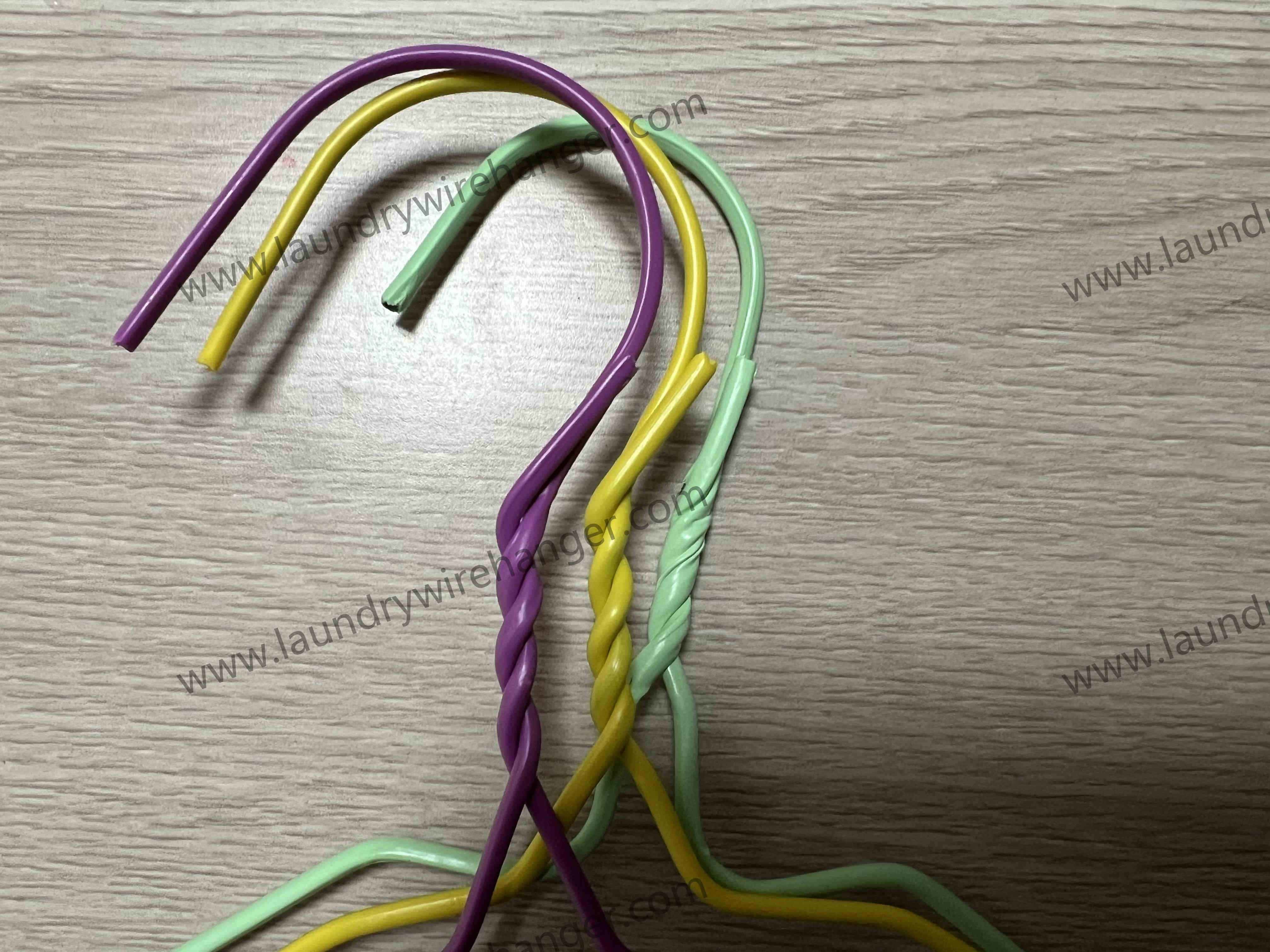 18inch Notched Shape Wire Suit Hanger For Dry Cleaner-Multi Color