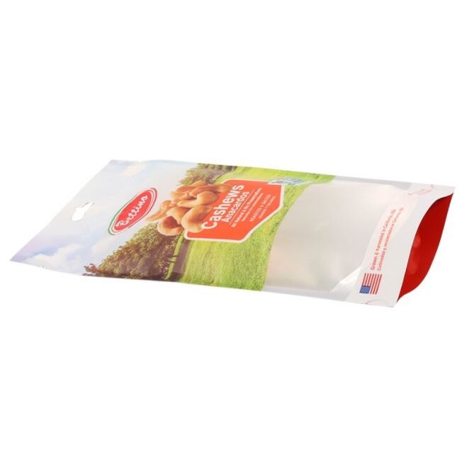 Food Mylar Stand Up Zipper Bags 100g Flat Bottom With Window FDA Certified