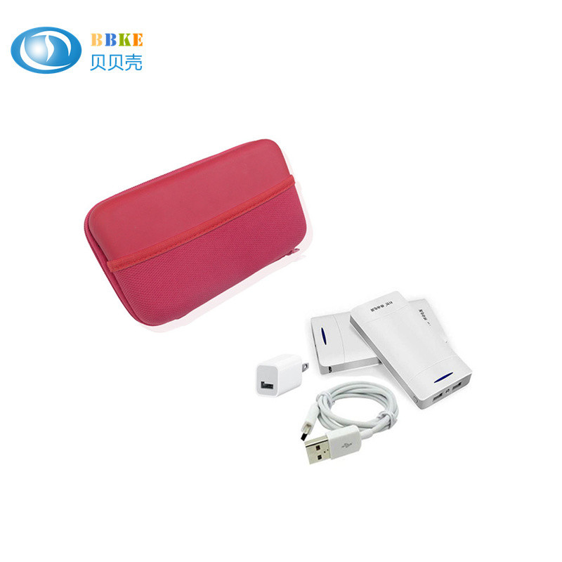 Red Waterproof Small Zipper EVA Storage Case , Eva Foam Case For Digital Accessories