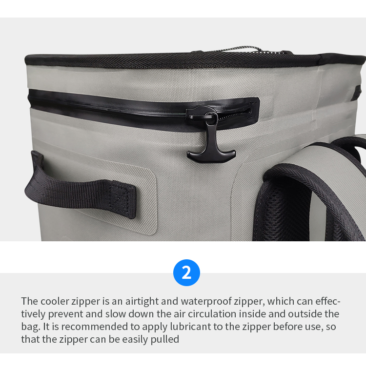Customized Soft Cooler Backpack Water Resistant For Camping