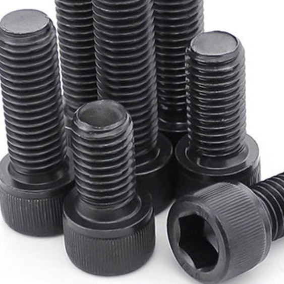 Hebei Fastener Carbon Steel 4.8 8.8 10.9 12.9 Class Black DIN912 Hex Socket Bolt Allen Bolt