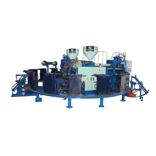 12 Station Sports Shoes Making Machine Rotary 2 Color Injection Molding Machine Automatic