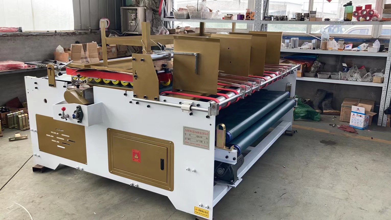 Plastic Packaging Material Semi Automatic Folder Gluer Machine for Stable Performance