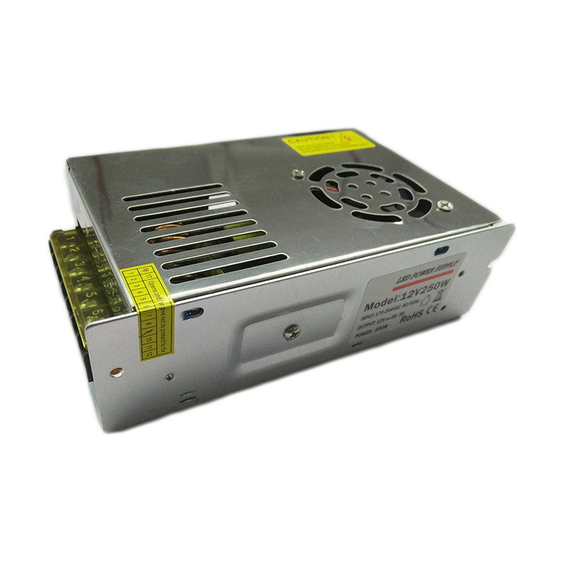 12v 250w Indoor power supply adapters IP20 for LED Strip Light Modules