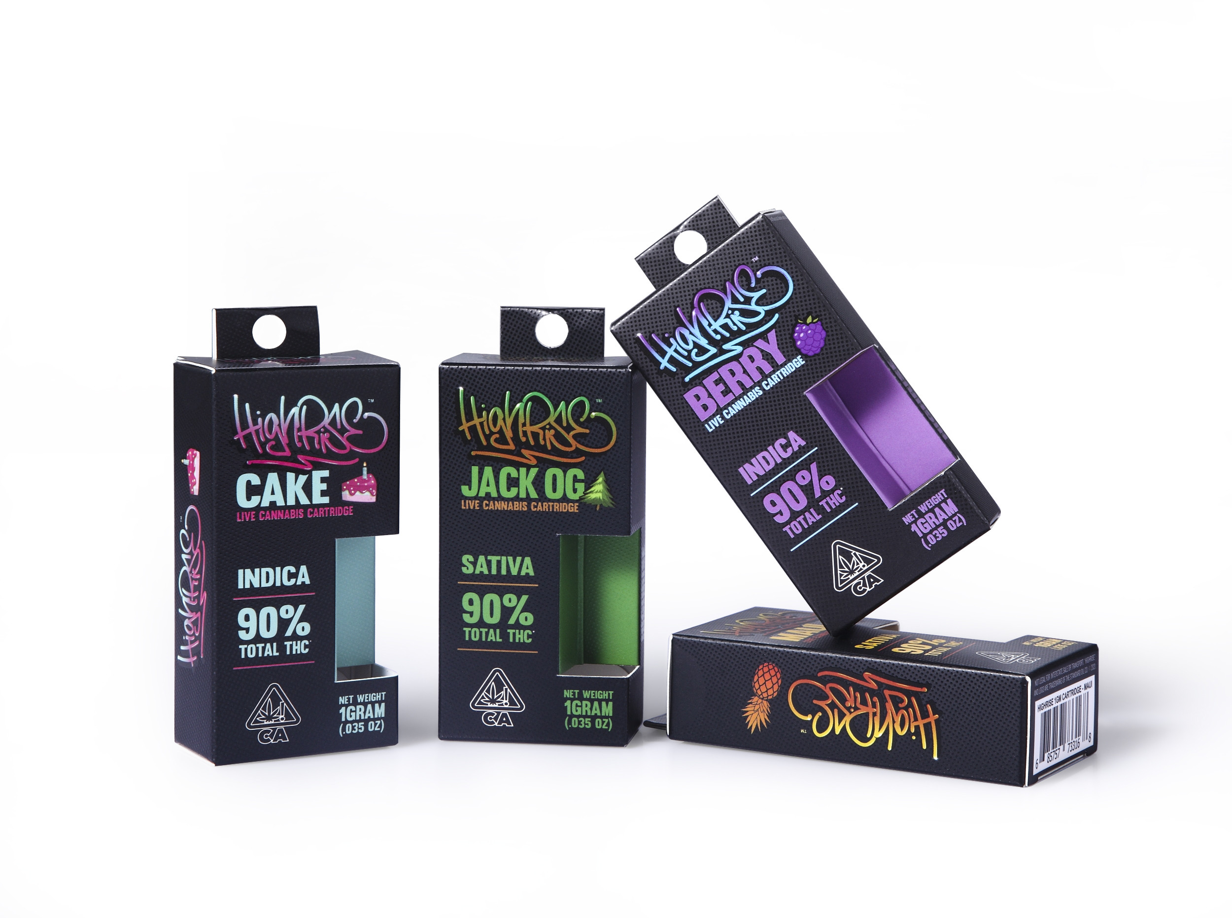 Matt Lamination Paper Vape Cartridge Box With Display Window