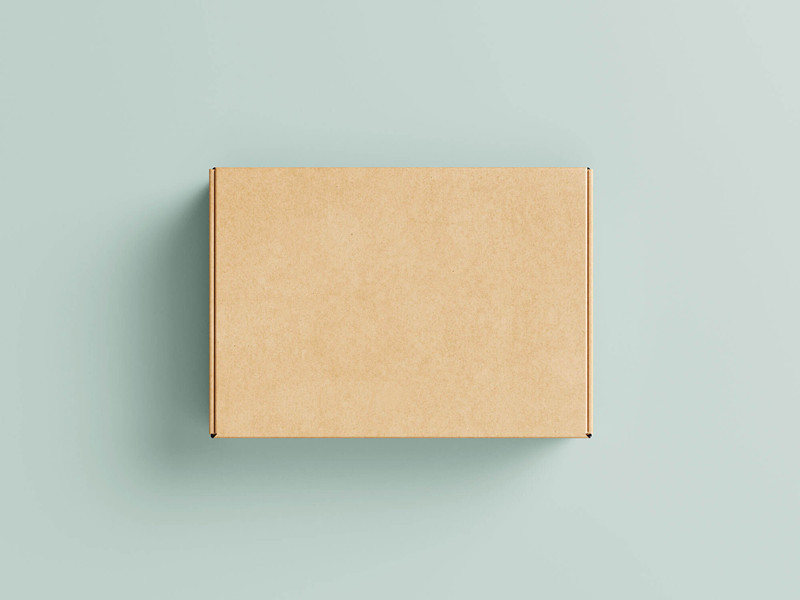 brown kraft corrugated packaging delivery boxes