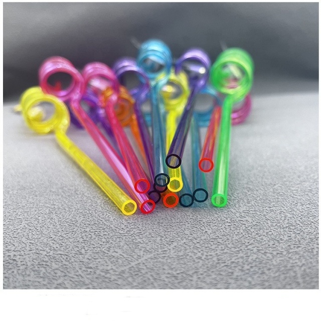 Die Cutting Printing Decoration Christmas Reusable Glitter Stars Mermaid Straws for Mermaid Birthday Party Favors 24pcs