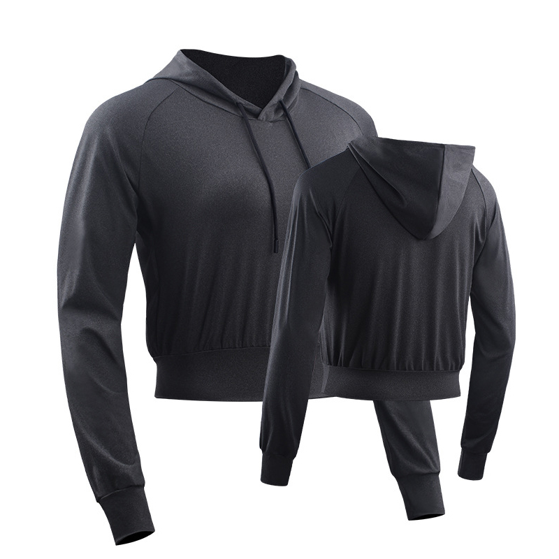 Oem Factory Manufacturer Custom Logo Zipper Crop Top with High Waist Breathable Yoga Athletic Jacket