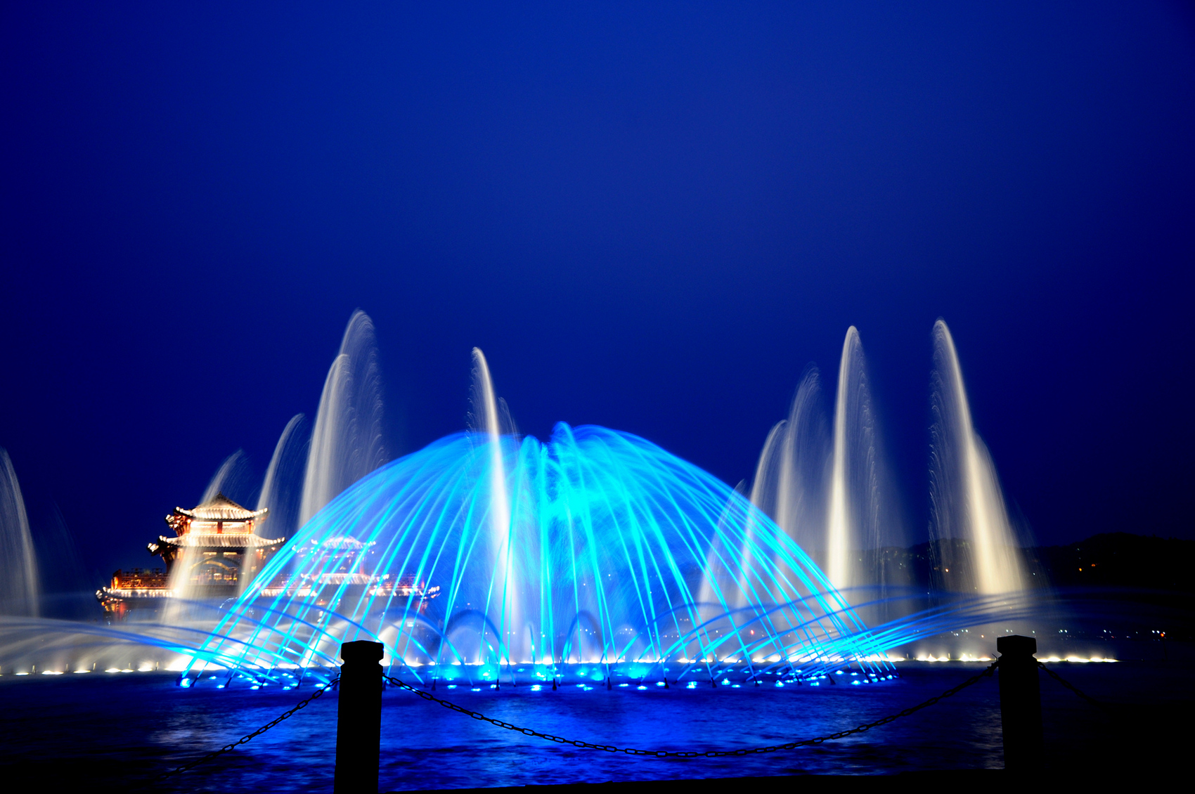 Seafountain design outdoor pool combination type fountain