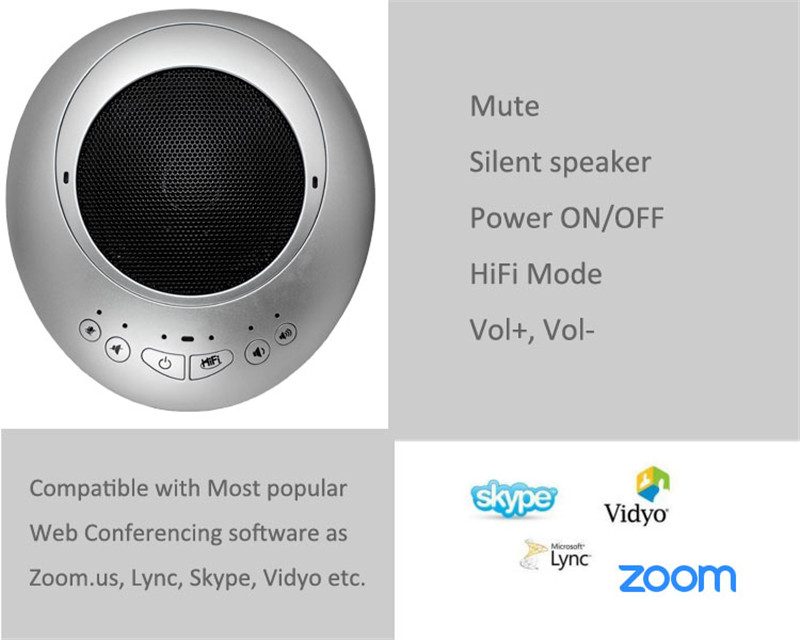 free shipping wireless 2.4G battery powered omnidirectional conference microphone