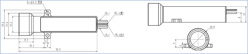 Erbium-Doped Glass Diode Lasers 1535nm 1537nm Wavelength Er Glass Laser