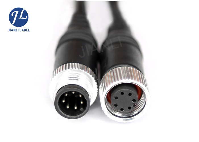 Plastic New Aviation Mini Din Cable With Lock Device For Vehicle Backup Monitoring System