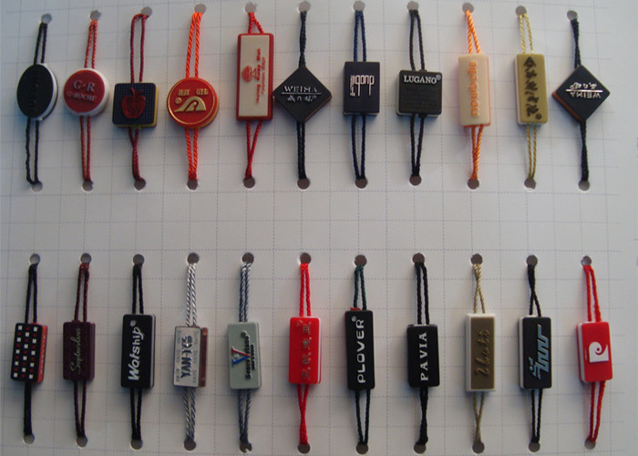 Fashion Plastic Clothing String Tags Business Name Tags For Clothes Custom Logo