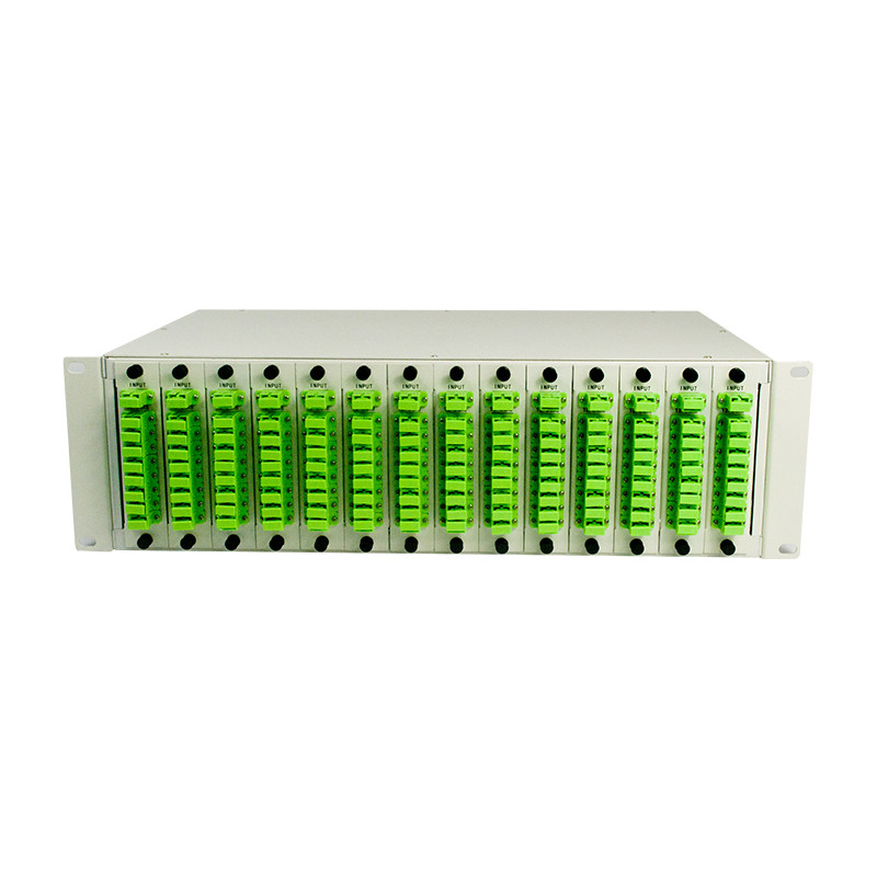 1650nm SC APC Cassette Type 1x8 Fiber Optical PLC Splitter