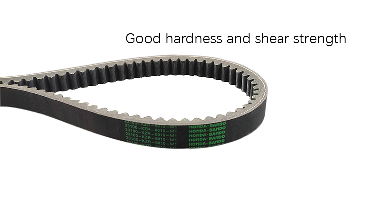 Machinery Repair Shops Black Fast Rubber Motorcycle Drive Belt For Transmission Drive Belt