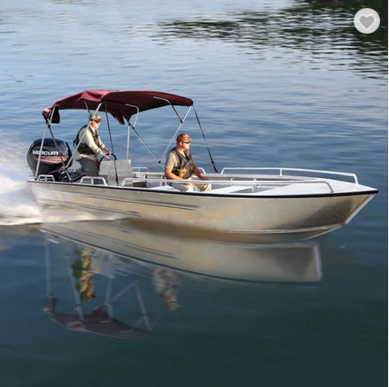 45km/H welded Aluminum Sports Jet Ski Boat , 115hp Mini Speed Boat