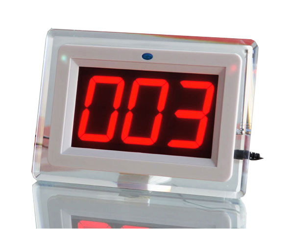 restaurant food service call system with menu holder button