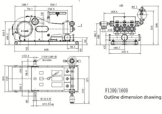 F-1300 F-1500 F-1600 Mud Pump Drilling Pump