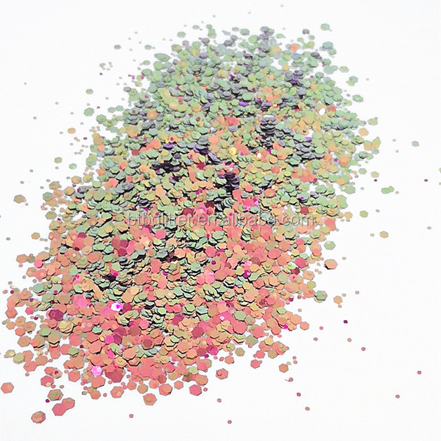 Valentine's Day Diwali-Packaged Bag Dropshipping Glitter Chameleon Chunky Nail Art Supplies Shift Color 3D Decorations