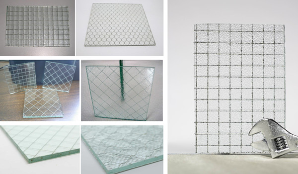 Tempered Laminated Polished 6.8mm 10mm Clear Bronze Grey Nashiji Mesh Reinforced Wired Patterned Glass