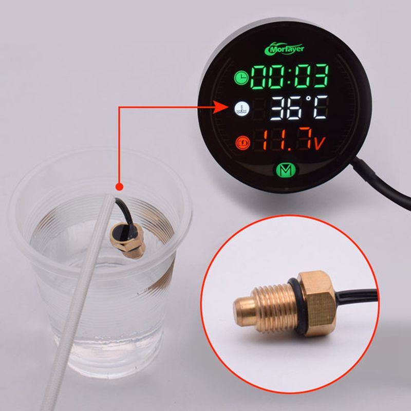 5V 2.5A Digital Bicycle Motorcycle Meter With Usb Charging