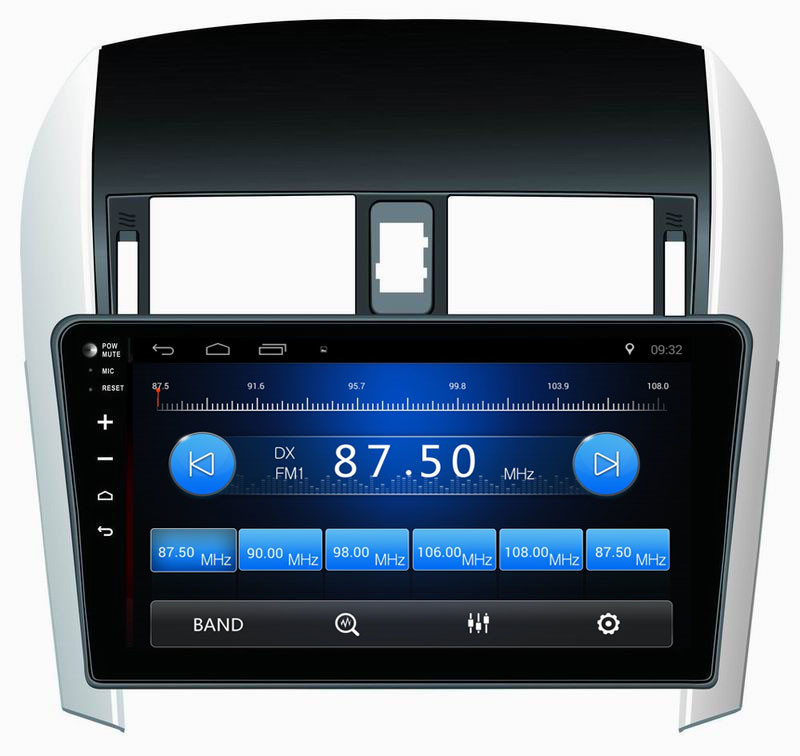 Ouchuangbo car dvd multimedia android 8.1 for Toyota Corolla 2007-2011 with AUX bluetooth dual zone function