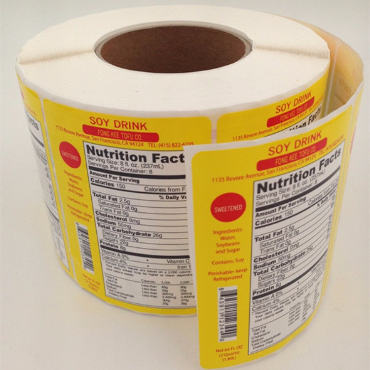 Pantone Color Waterproof Vinyl Sticker Paper For Cosmetic Bottle