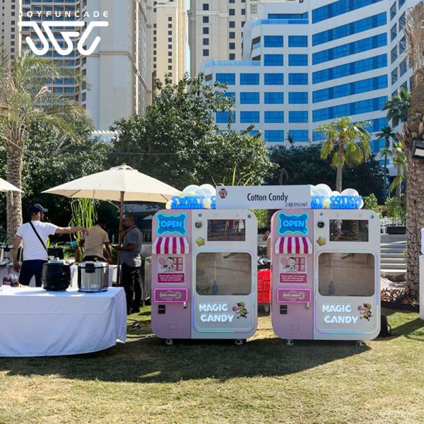 Buy cheap Customizable Flower Cotton Candy Vending Machine With Smart Robot Operation product