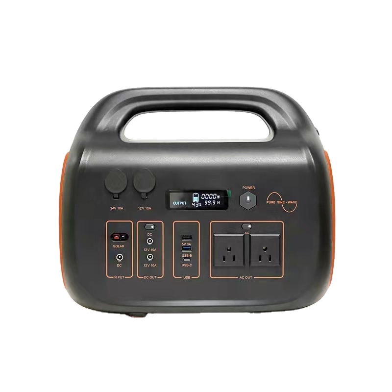 500wh Outdoor Portable Power Station Solar Panel 1200w 12.6V