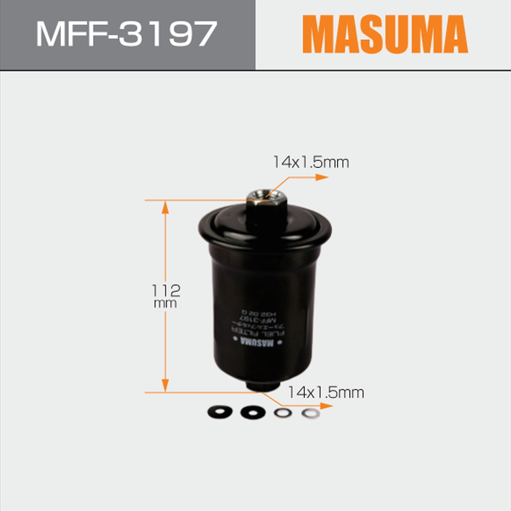 Universal Fuel Filter for Toyota Chaser 23300-46050 Easy to Install Screw-on Assembly