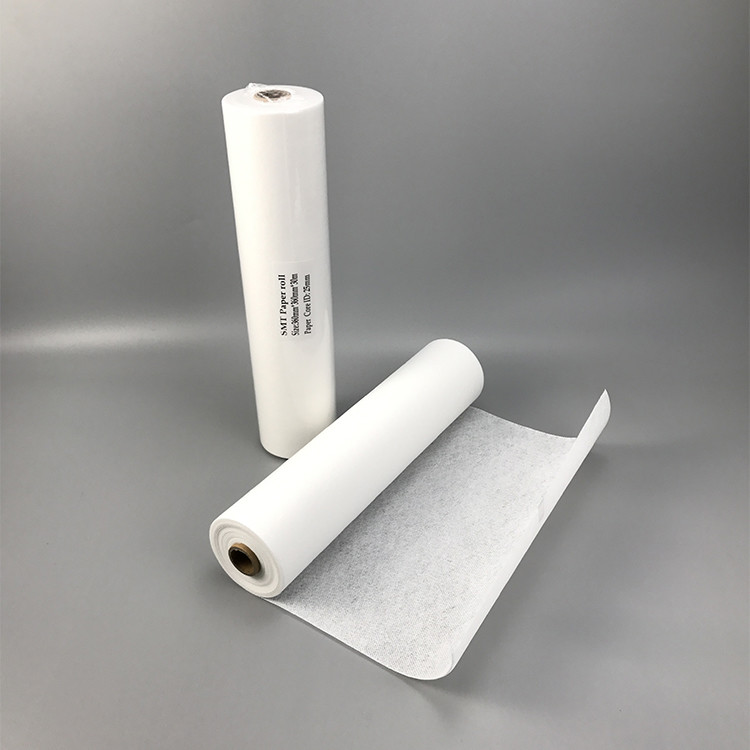 Cleanroom SMT Stencil Cleaning Paper Wiper Rolls For Industrial Automatic Printing Wash