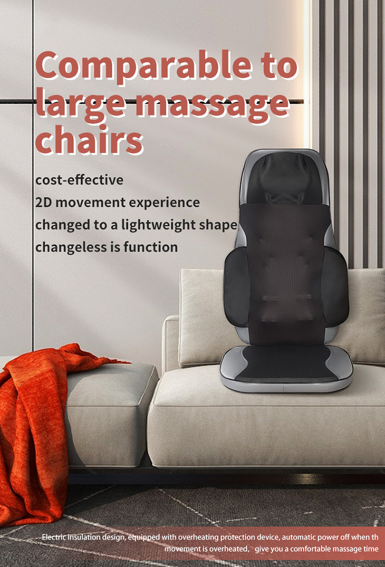 Hot Compress Back Massager Pad Adjustable Office Chair Massage Pad