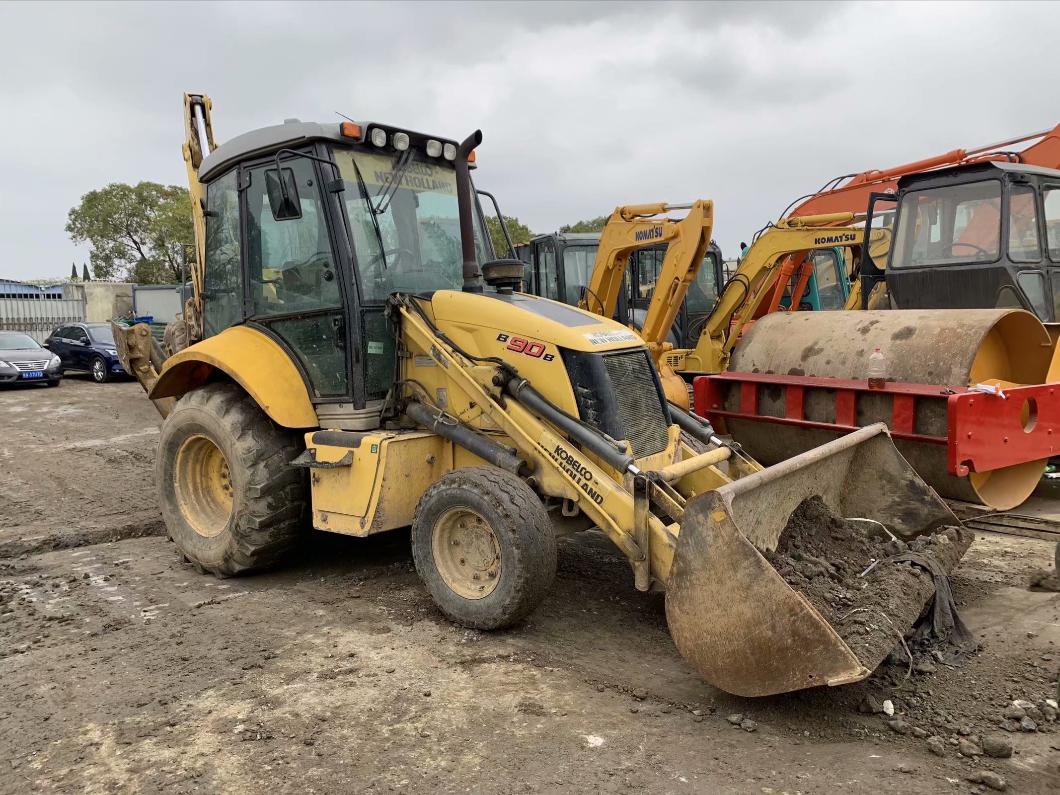 Original USA Used New Holland B90B Loader Backhoe In Good Condition