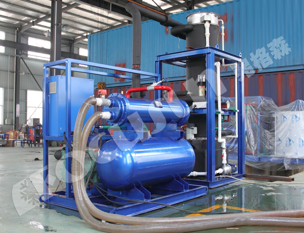Pump Driven 10 Tons Automatic Tube Ice Machine for Large Scale Production