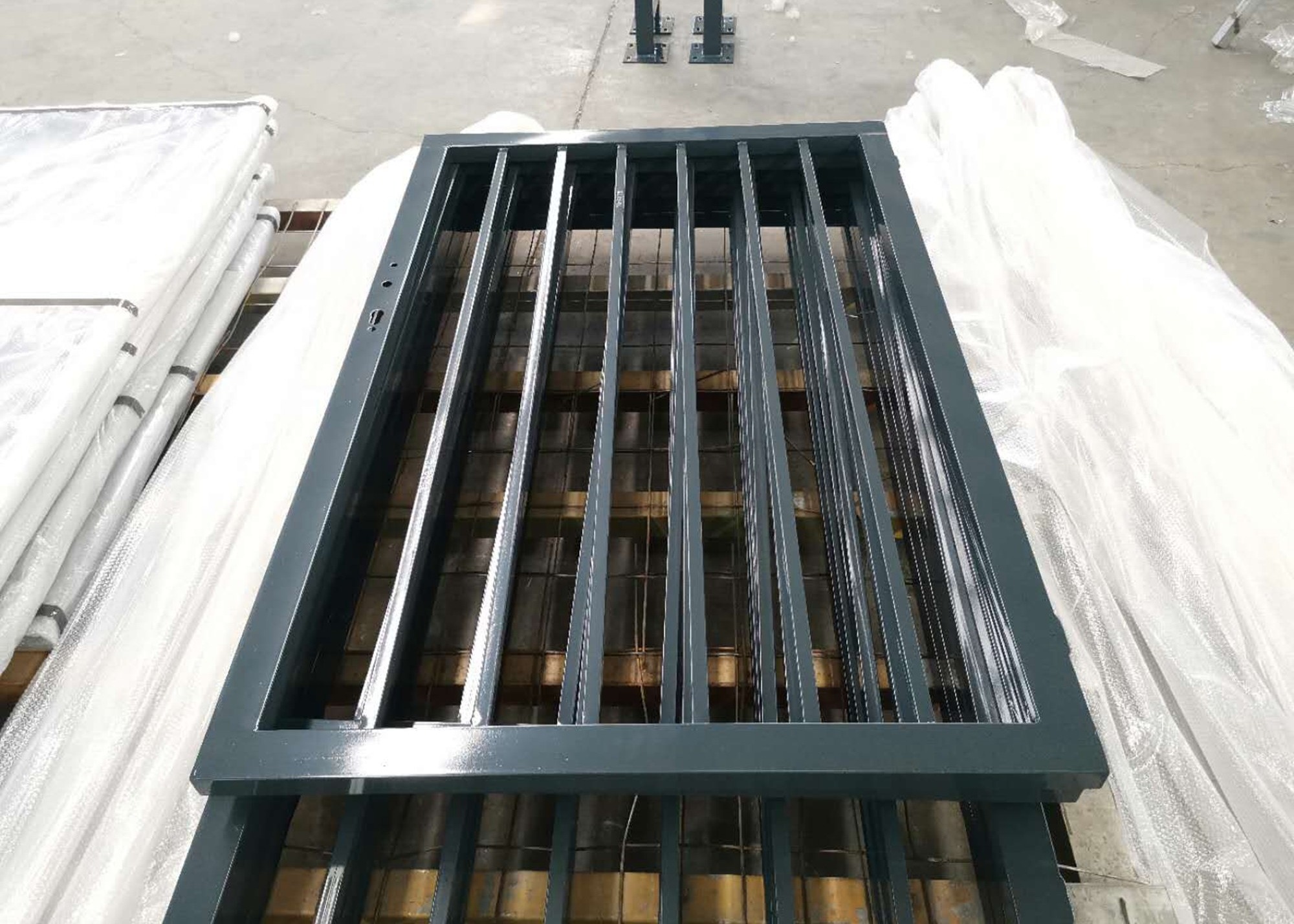Single Main Door Exterior Metal Wrought Iron Gates Galvanized
