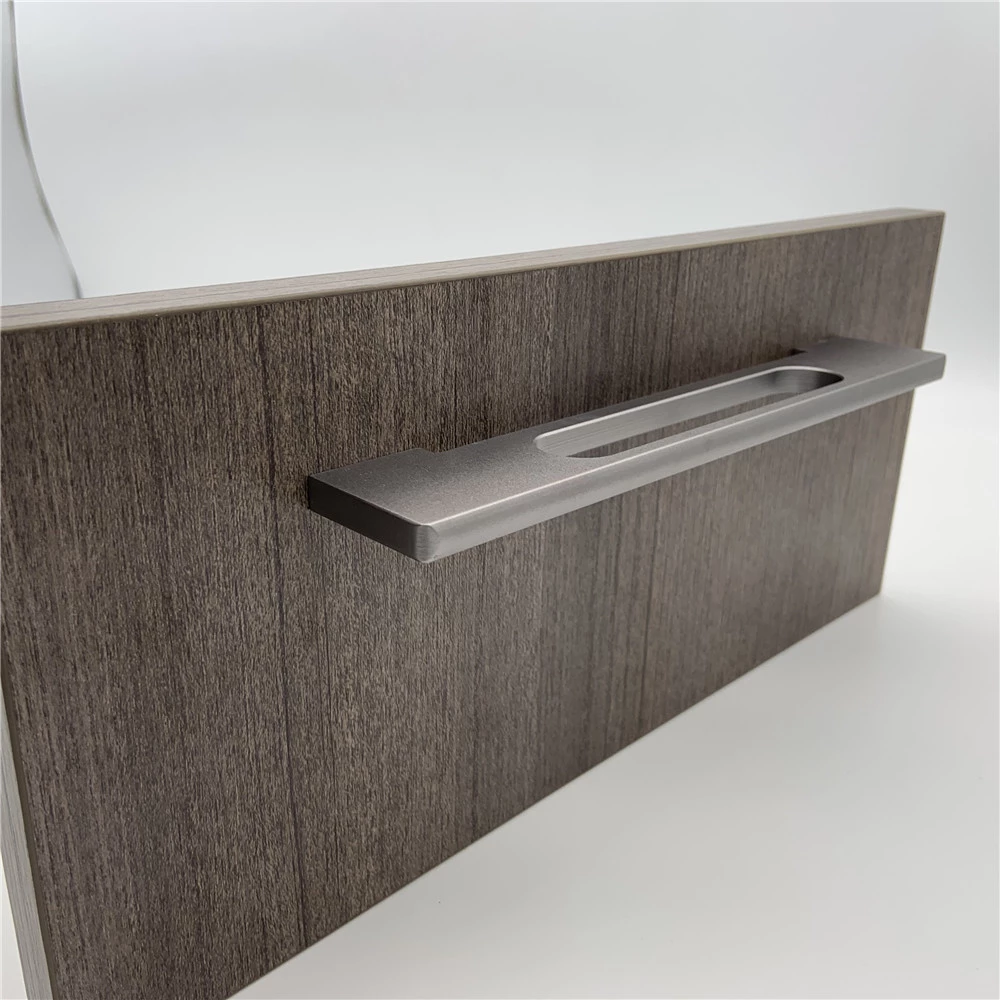 247mm Customized Polished Silver Aluminium Cabinet Handle For Kitchen