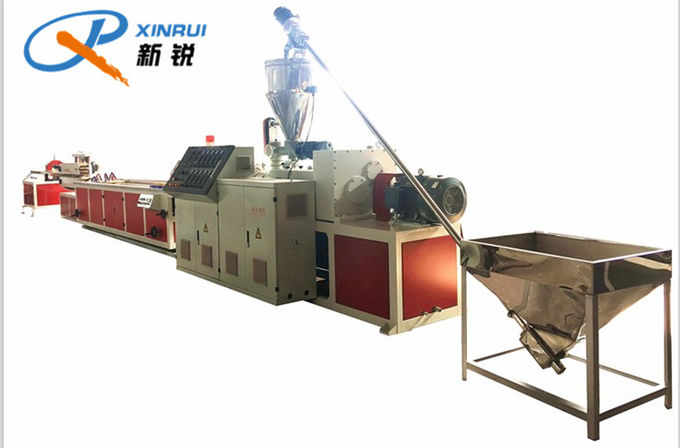 PVC Powder Materials Extrusion Plastic Shower Room Waterproof Bar Production Line