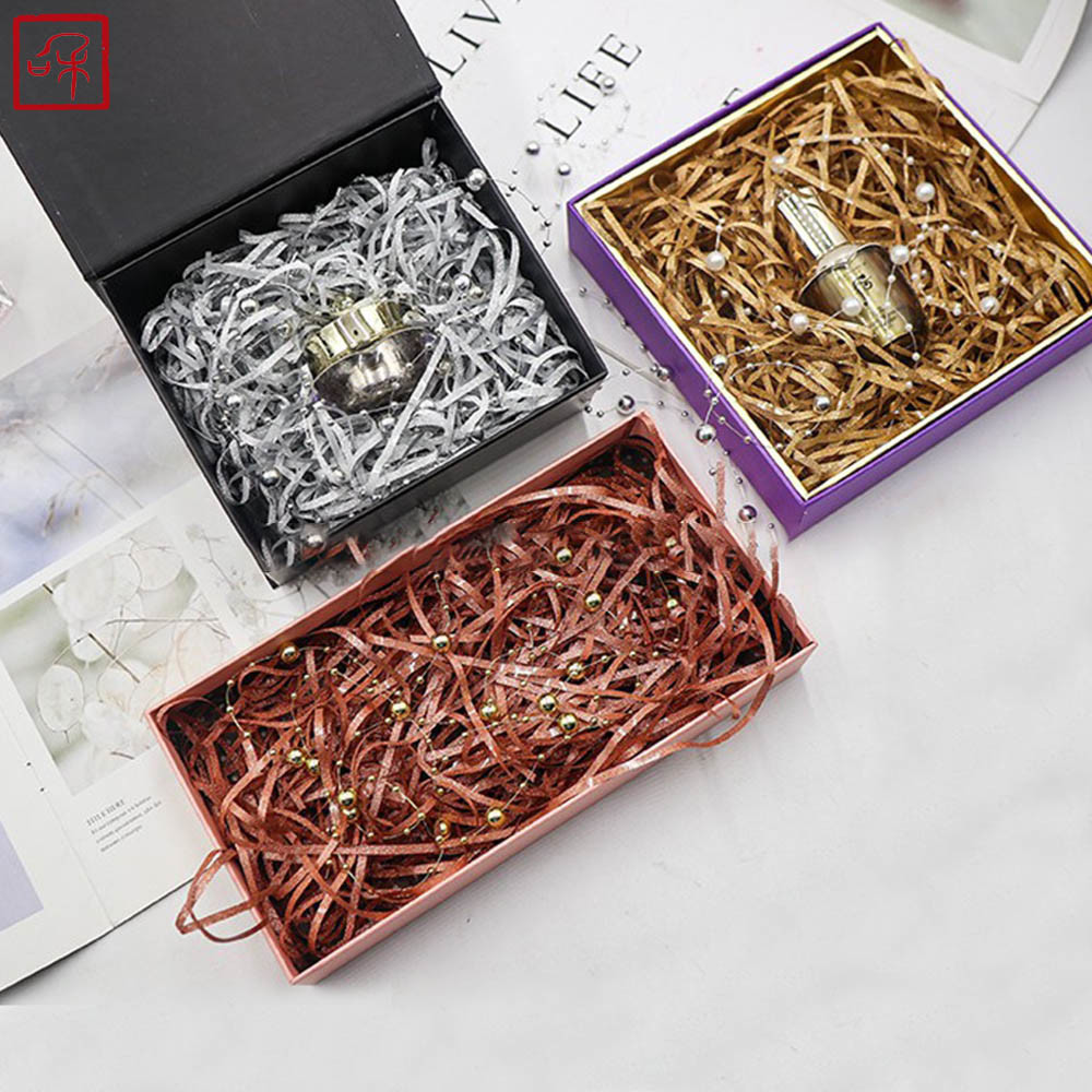 30g / Bag Ripple gold Shredded Paper Raffia Paper Gift Box Filler