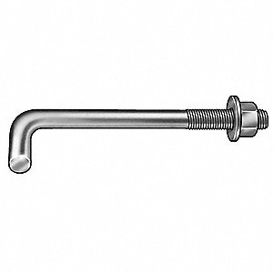 Carbon Steel L Type Anchor Bolts for Foundation Grade 4.8/8.8/10.9/12.9 DIN Standard