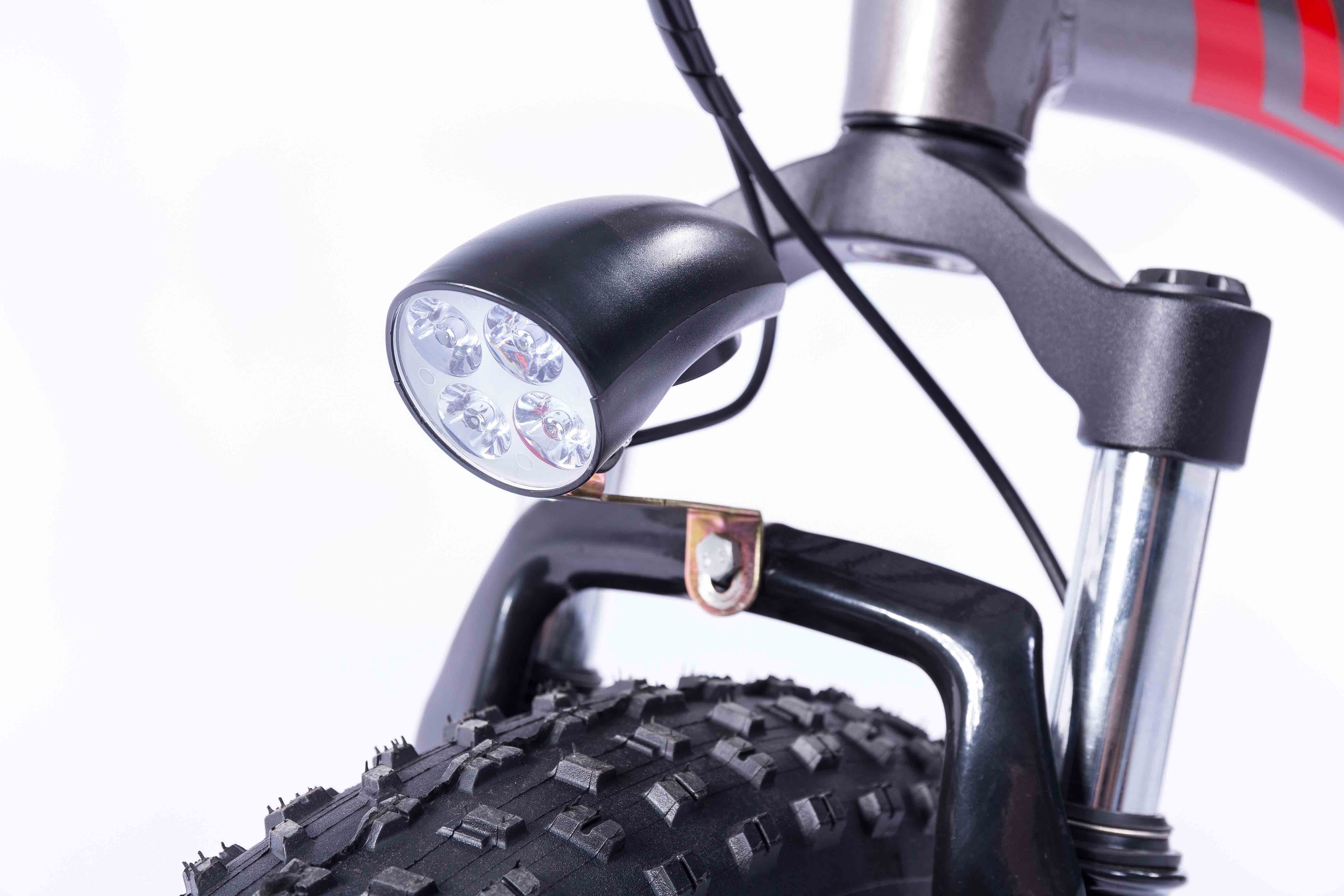 7 Speed Fat Tires Electric Bike 36V 10Ah Removable Lithium Ion Battery 350W Motor