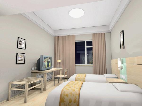 MDF/Melamine Hotel Bedroom Furniture Collection,Standard Room Bed,Nightstand,TV