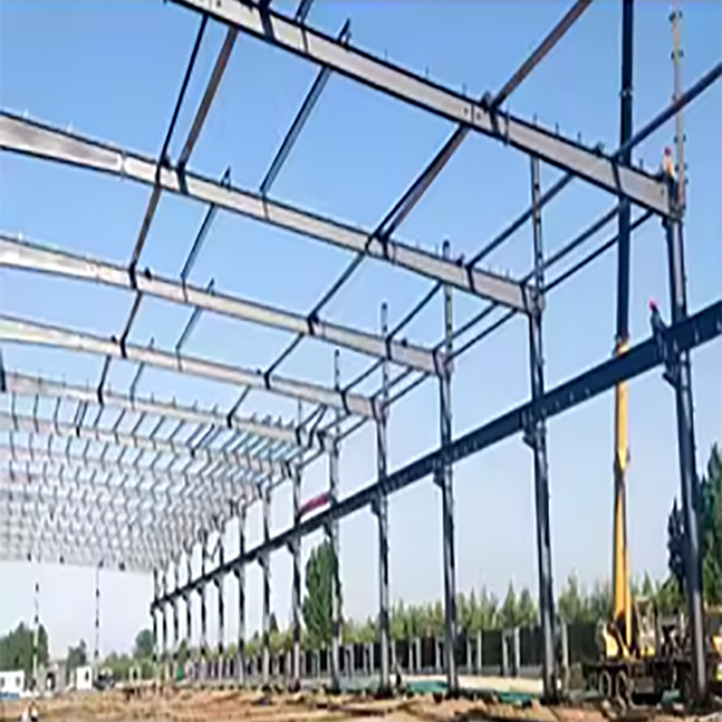 Customizable Steel Warehouse Building With Optional Lighting System And Welded Or Hot Rolled H Section