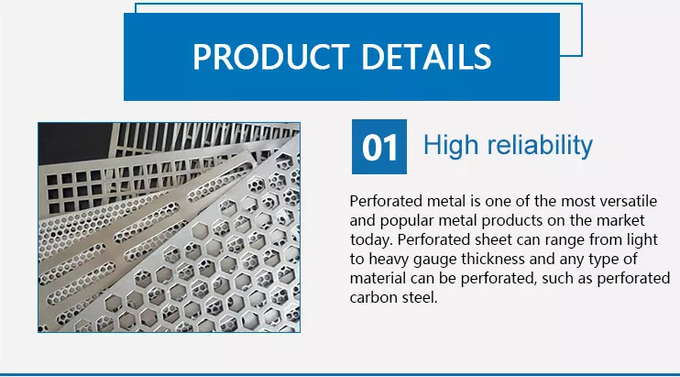 Hot Dip Galvanized Perforated Wire Mesh Width 100-2000 mm OEM