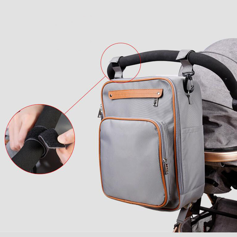 Multifunctional Baby Bag Waterproof Travel Backpack Business Shell Mummy Diaper Bag With Stroller Strap For Mom&Dad