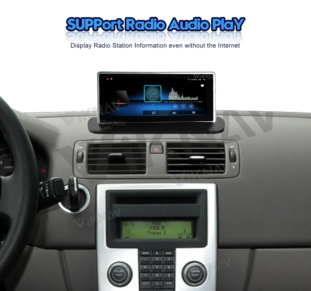 Viknav Car Radio For Volvo XC90 (2004-2013) 8.8 inch Android Auto Multimedia Player GPS Navigation Head Unit